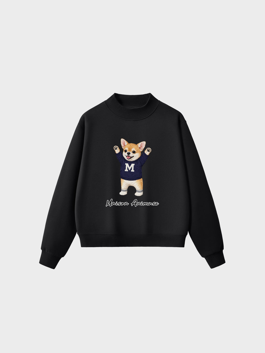 Fleece Mid-Neck Sweatshirt - Chihuahua