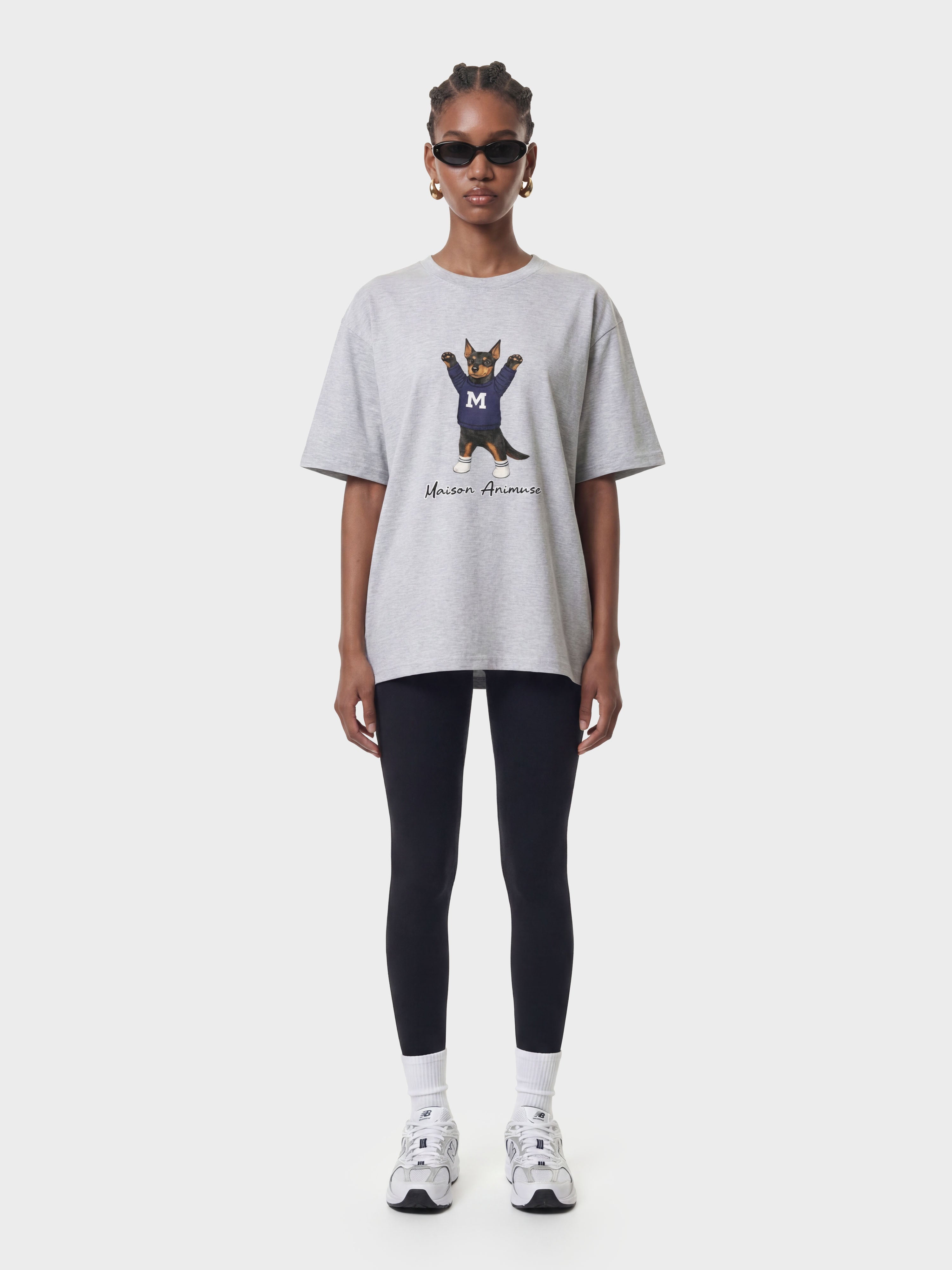 Unisex Cotton T-Shirt - Doberman Pinscher Illustration