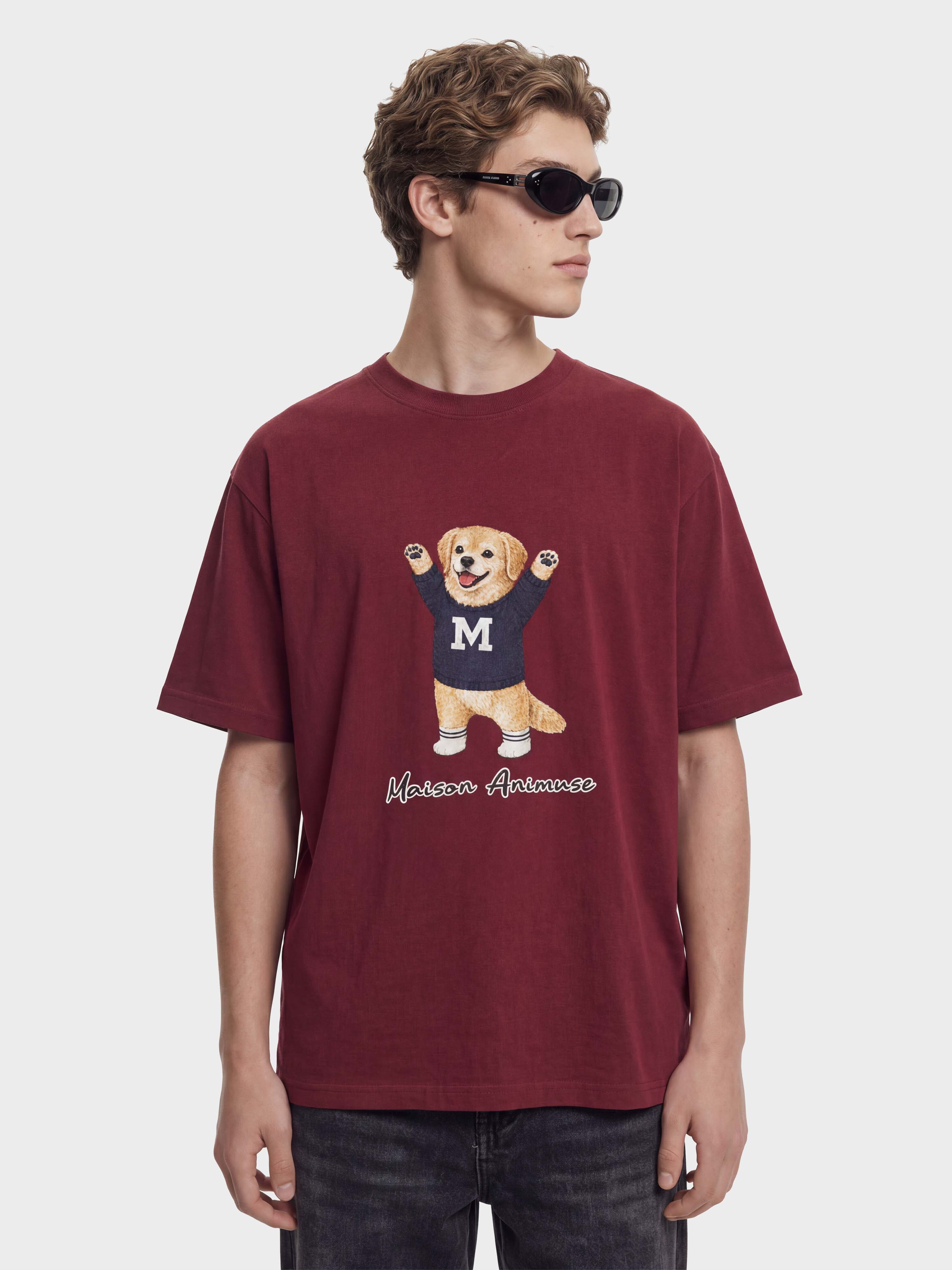 Unisex Cotton T-Shirt - Golden Retriever Illustration
