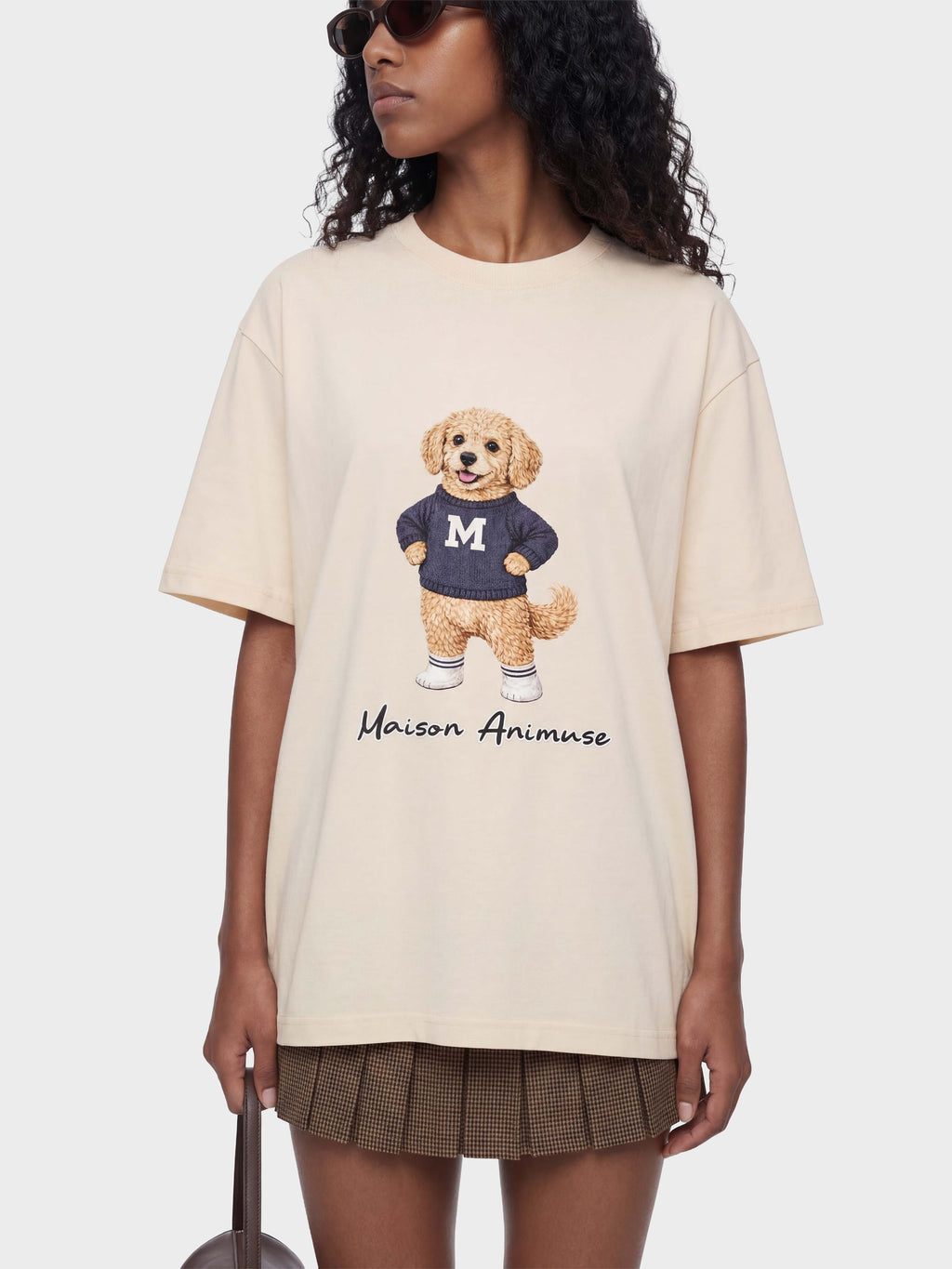 Unisex Cotton T-Shirt - Goldendoodle Illustration