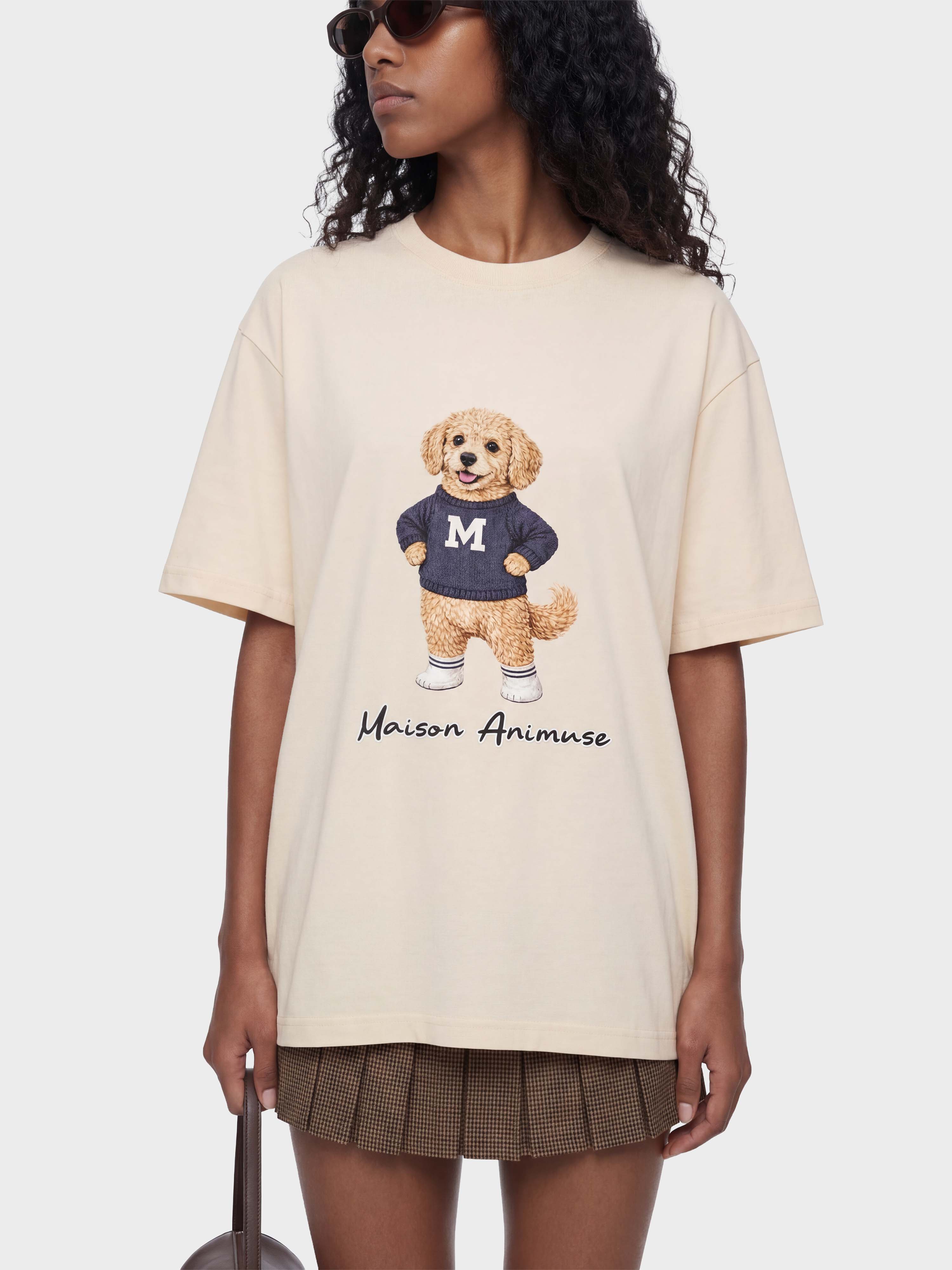 Unisex Cotton T-Shirt - Goldendoodle Illustration