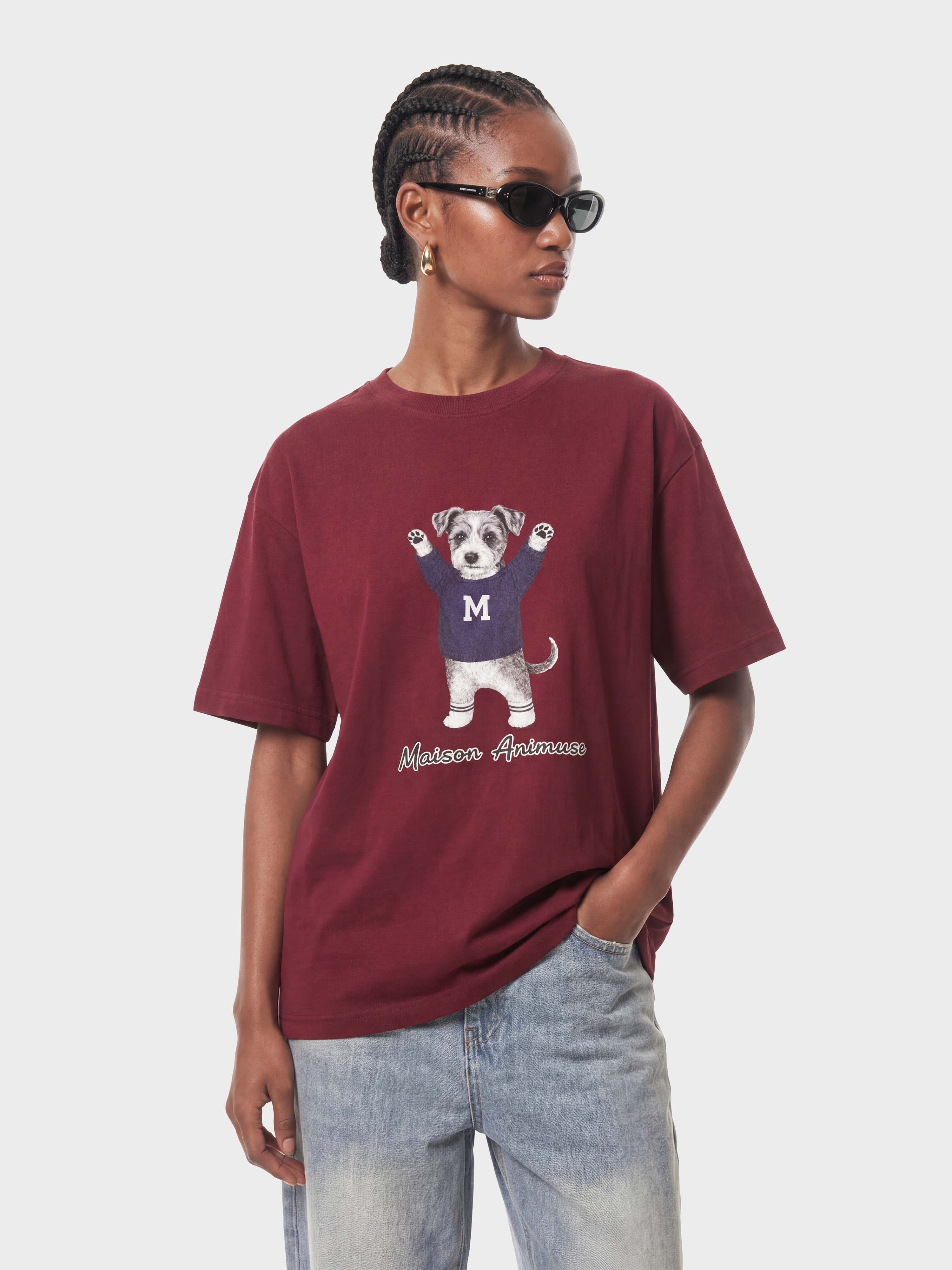 Unisex Cotton T-Shirt - Schnauzer Illustration