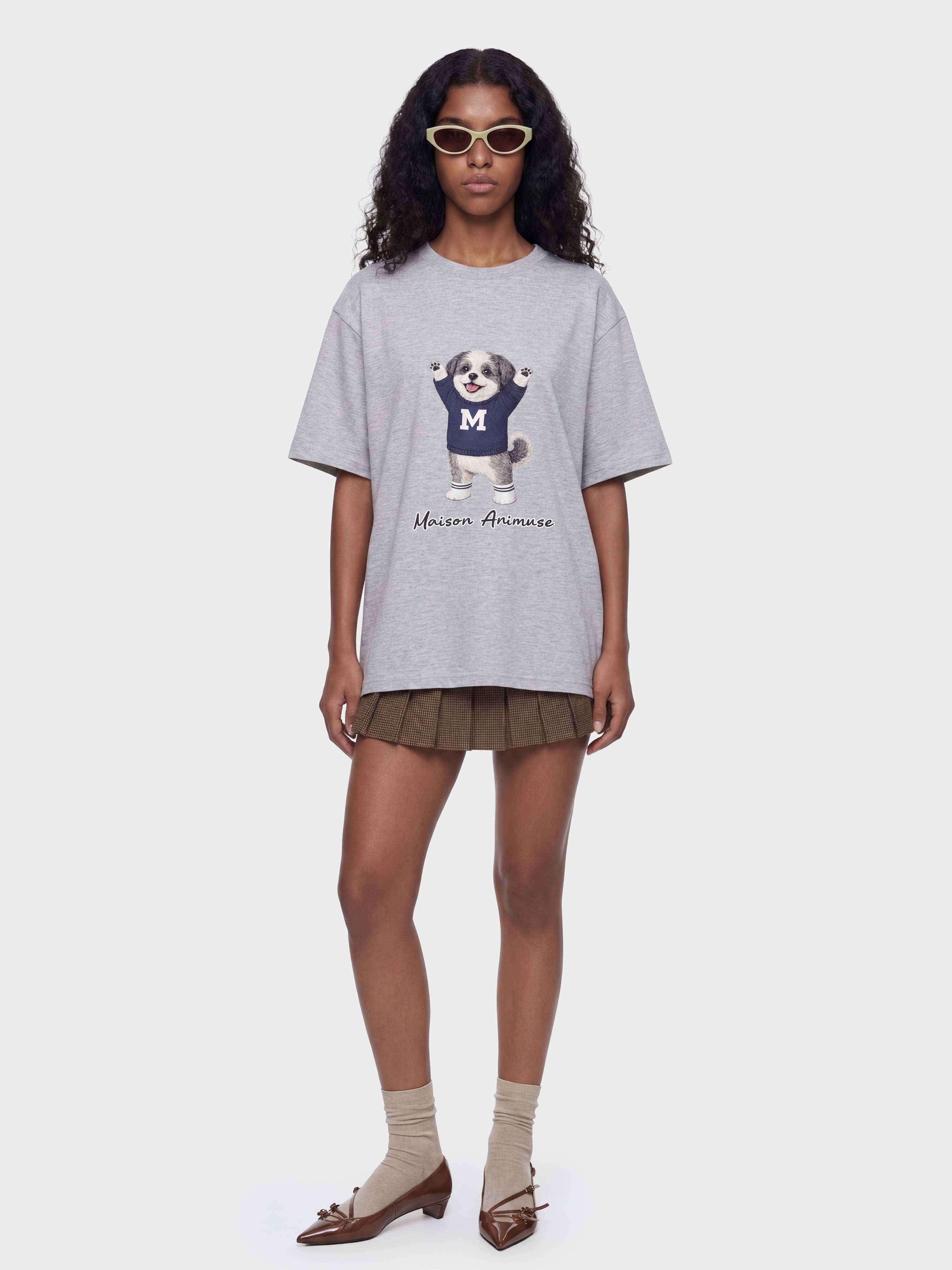 Unisex Cotton T-Shirt - Shih Tzu Illustration