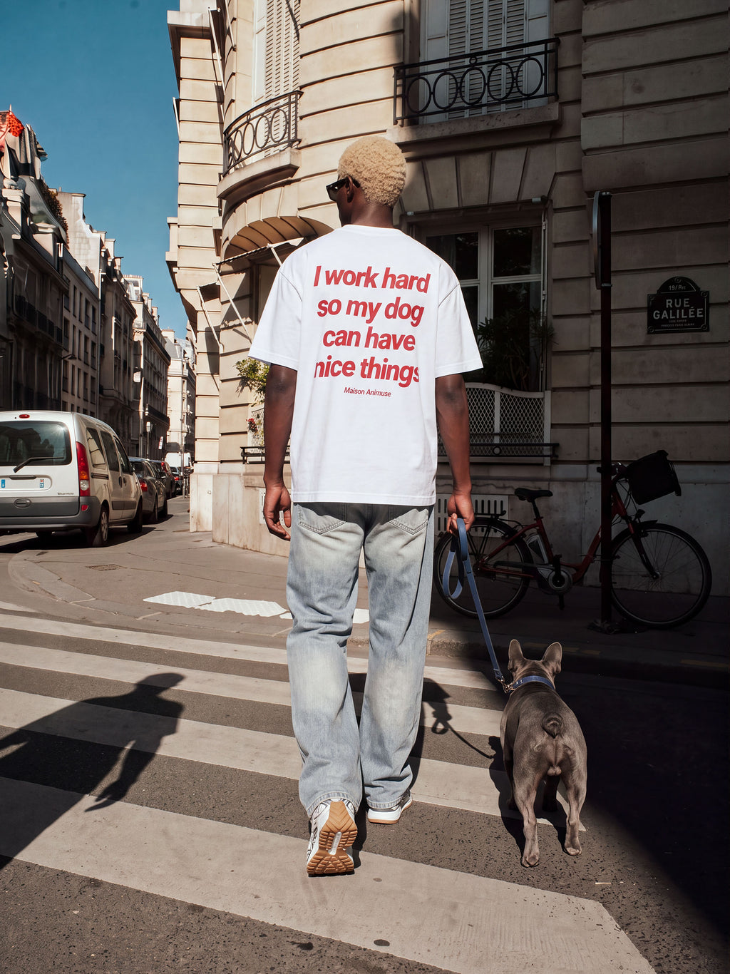 Unisex Dog Person Cotton T-Shirt