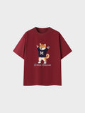 Unisex Cotton T-Shirt - Shiba Inu Illustration