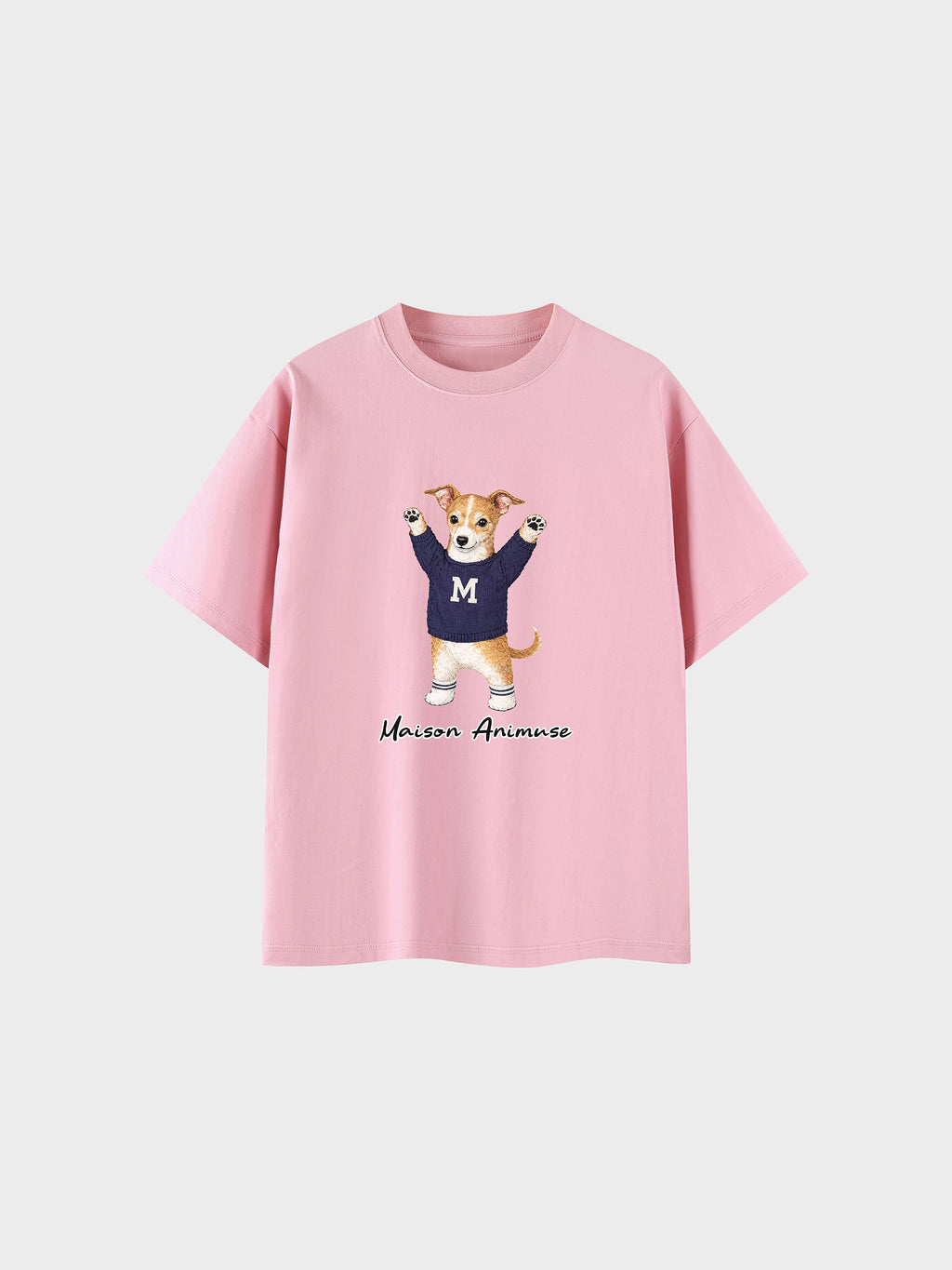 Unisex Cotton T-Shirt - Sable and White Italian Greyhound