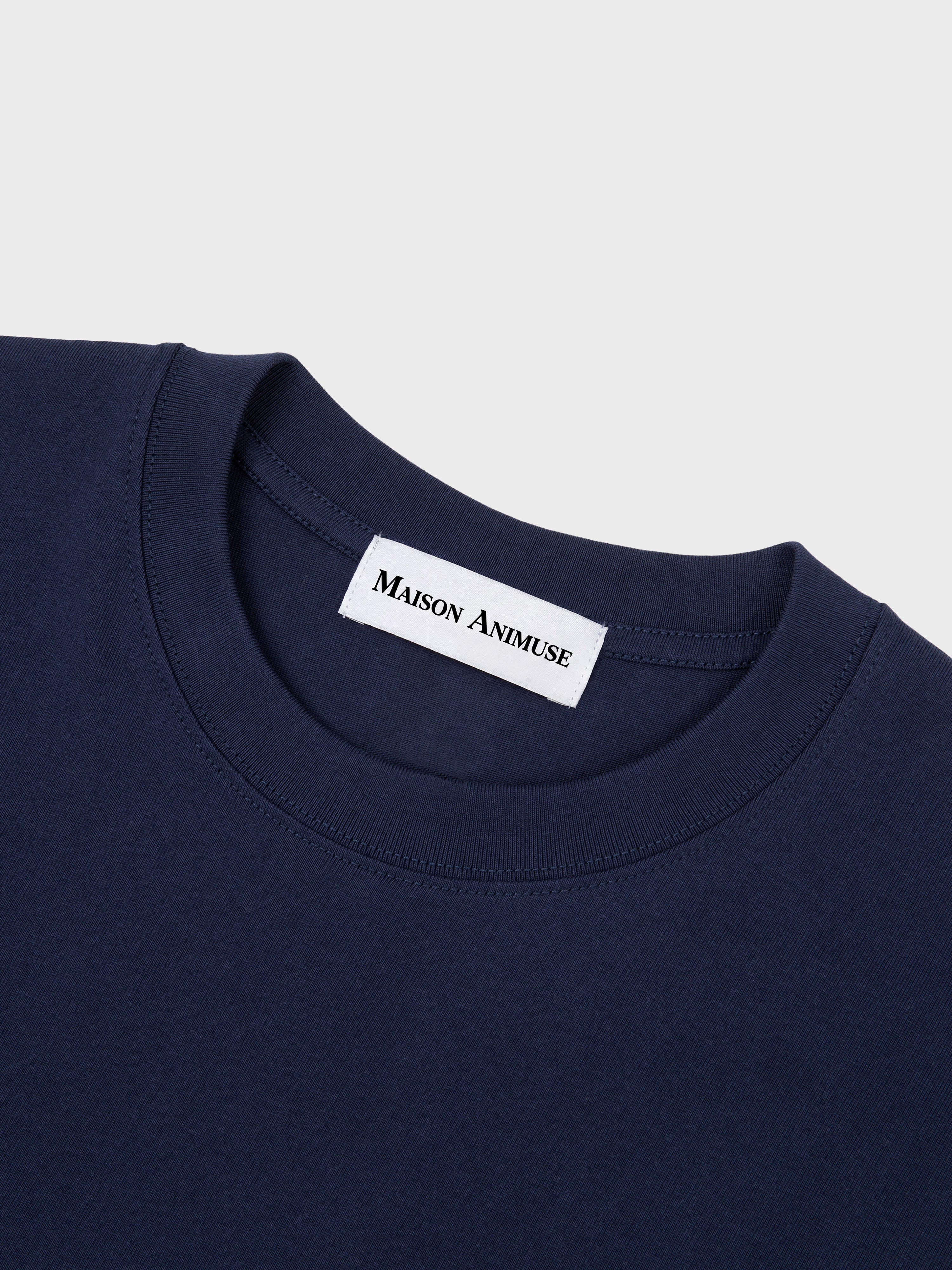 Unisex Cotton T-Shirt - Blue French Bulldog