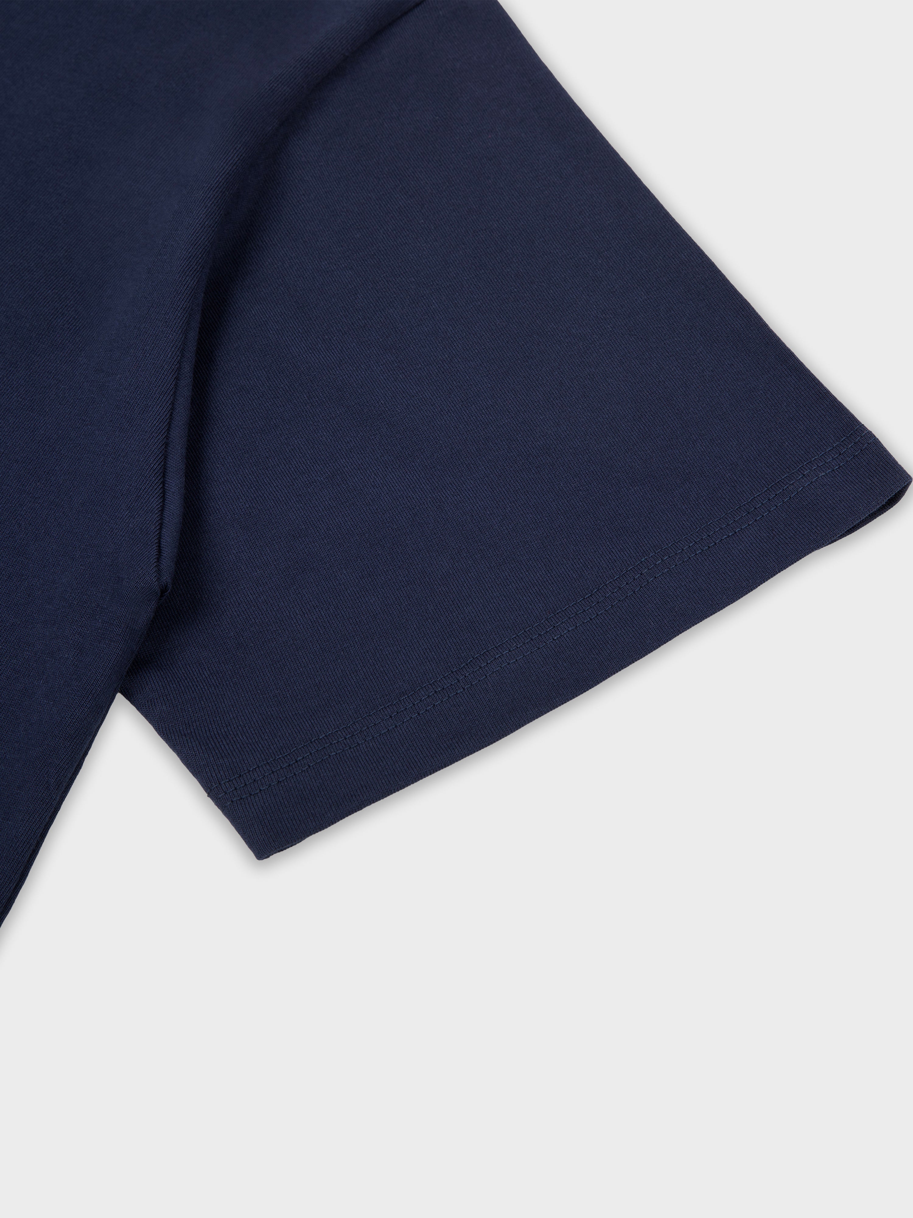 Unisex Cotton T-Shirt - Blue French Bulldog