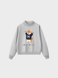 Fleece Mid-Neck Sweatshirt - Shiba Inu
