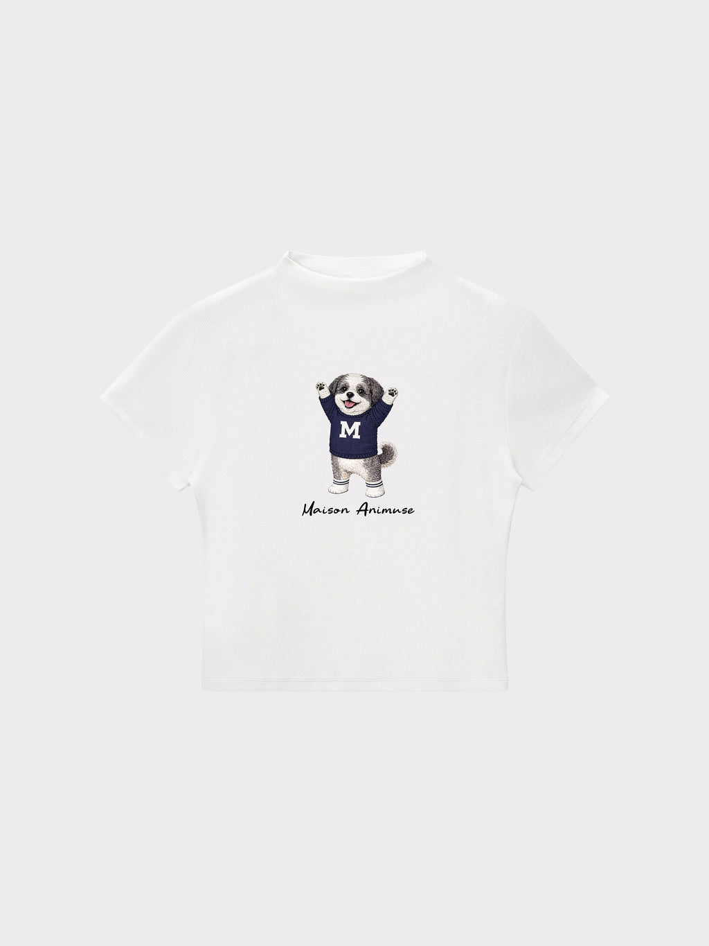 Womens Slim Fit Mid Neck T-Shirt - Shih Tzu