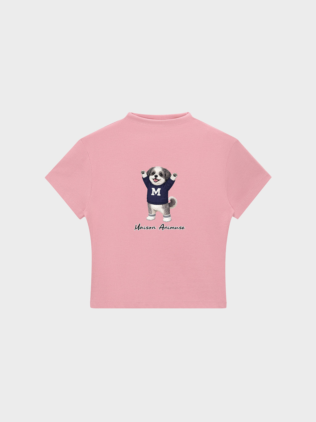 Womens Slim Fit Mid Neck T-Shirt - Shih Tzu