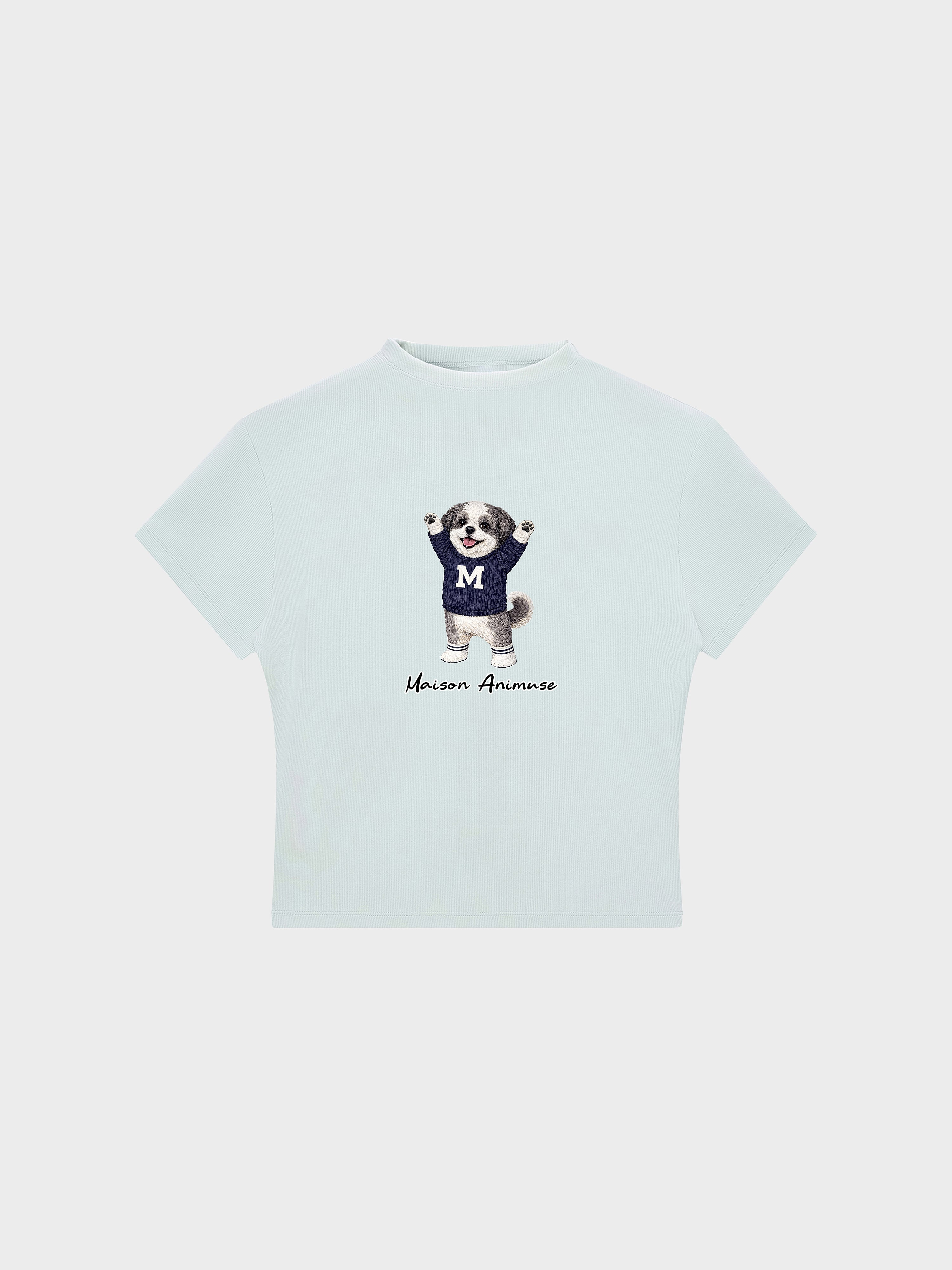Womens Slim Fit Mid Neck T-Shirt - Shih Tzu
