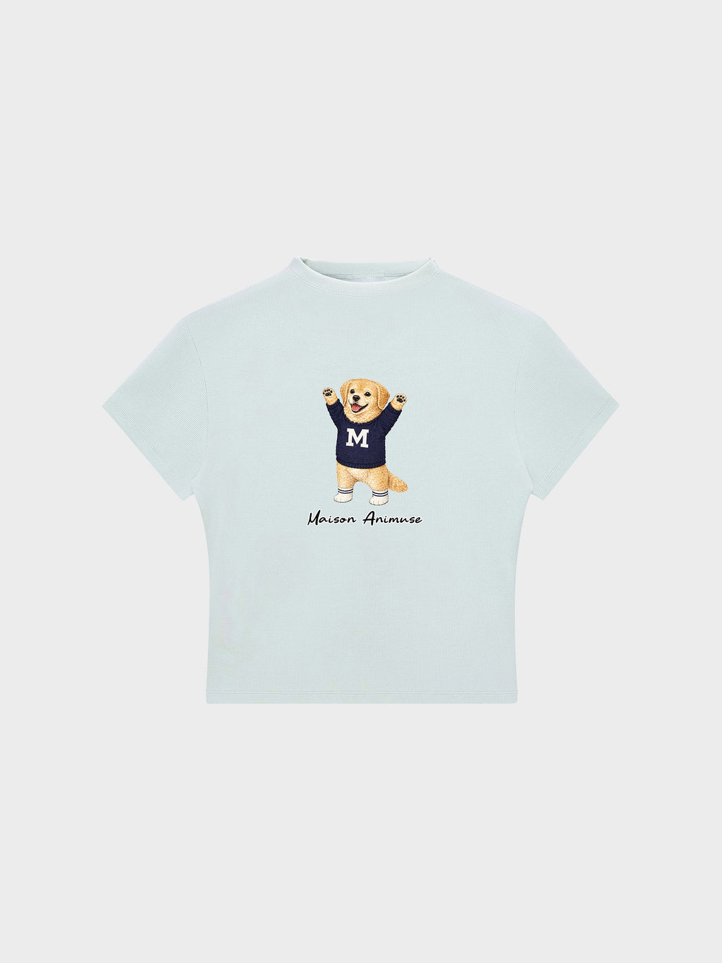 Womens Slim Fit Mid Neck T-Shirt - Golden Retriever