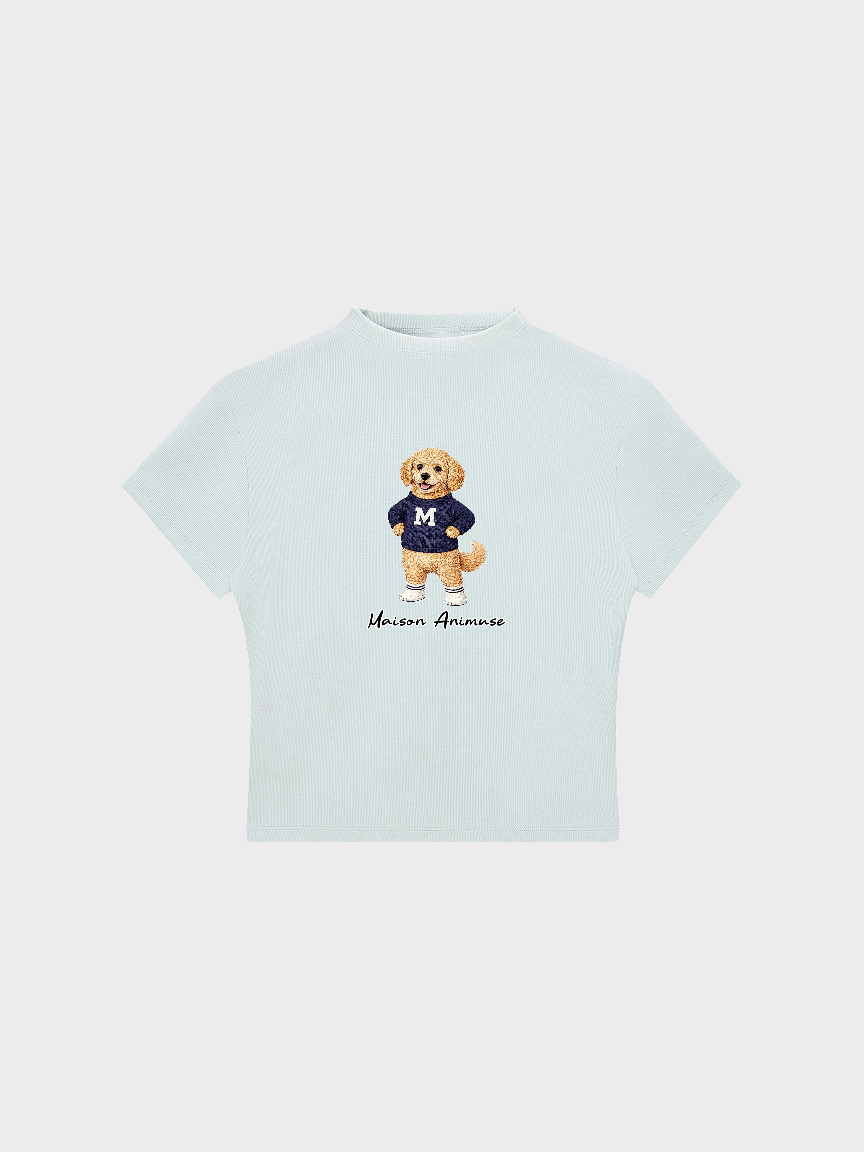 Womens Slim Fit Mid Neck T-Shirt - Goldendoodle