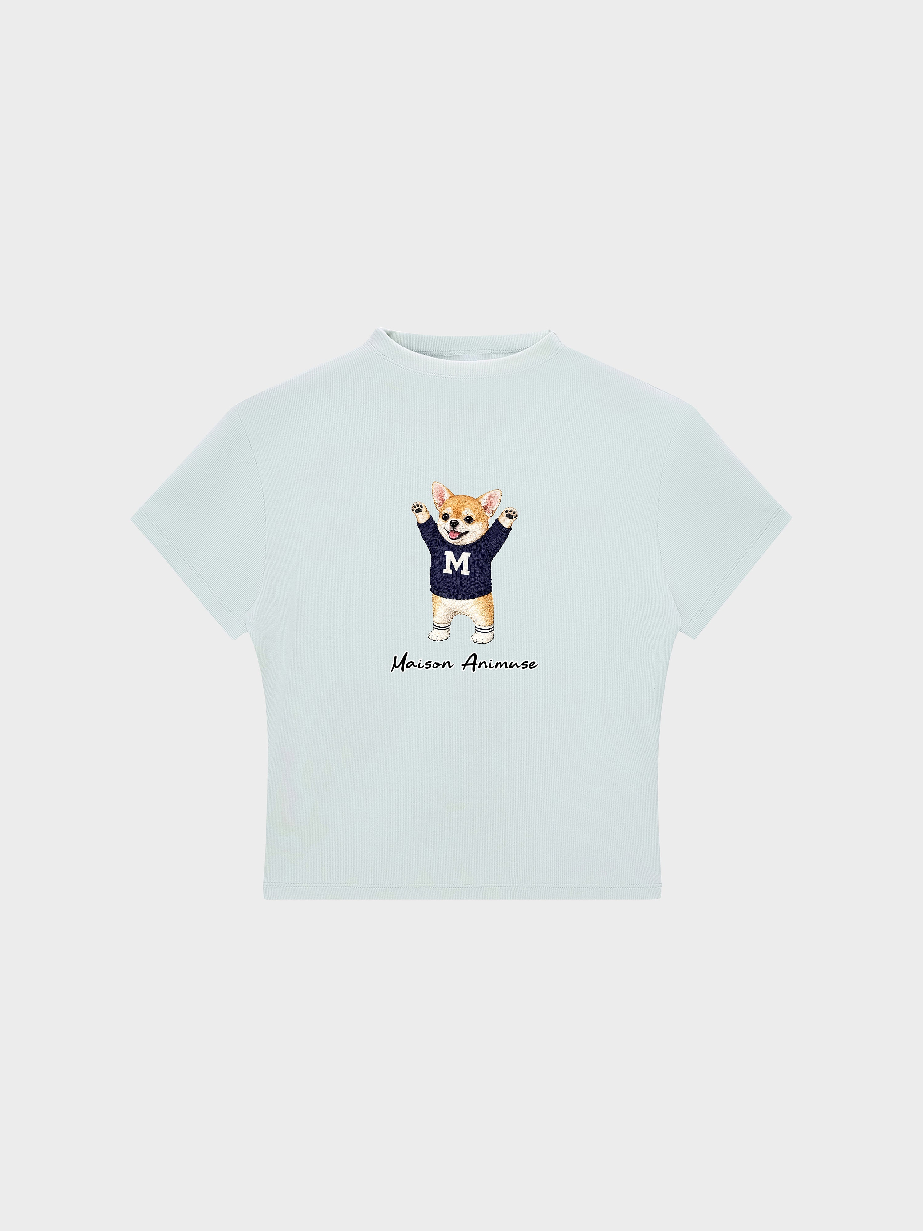 Womens Slim Fit Mid Neck T-Shirt - Chihuahua