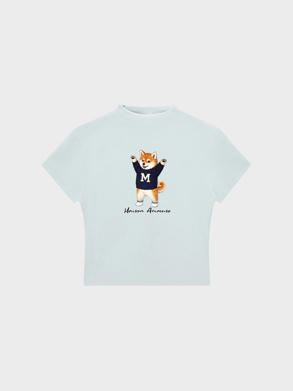 Womens Slim Fit Mid Neck T-Shirt - Shiba Inu