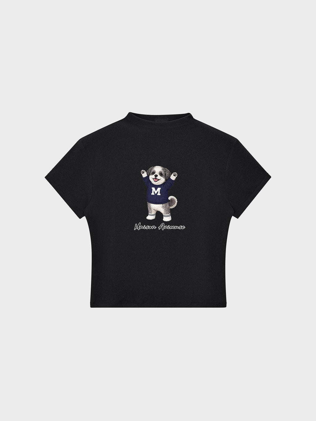 Womens Slim Fit Mid Neck T-Shirt - Shih Tzu