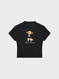 Womens Slim Fit Mid Neck T-Shirt - Golden Retriever