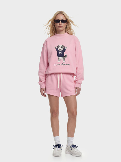 Fleece Mid-Neck Sweatshirt - Shih Tzu