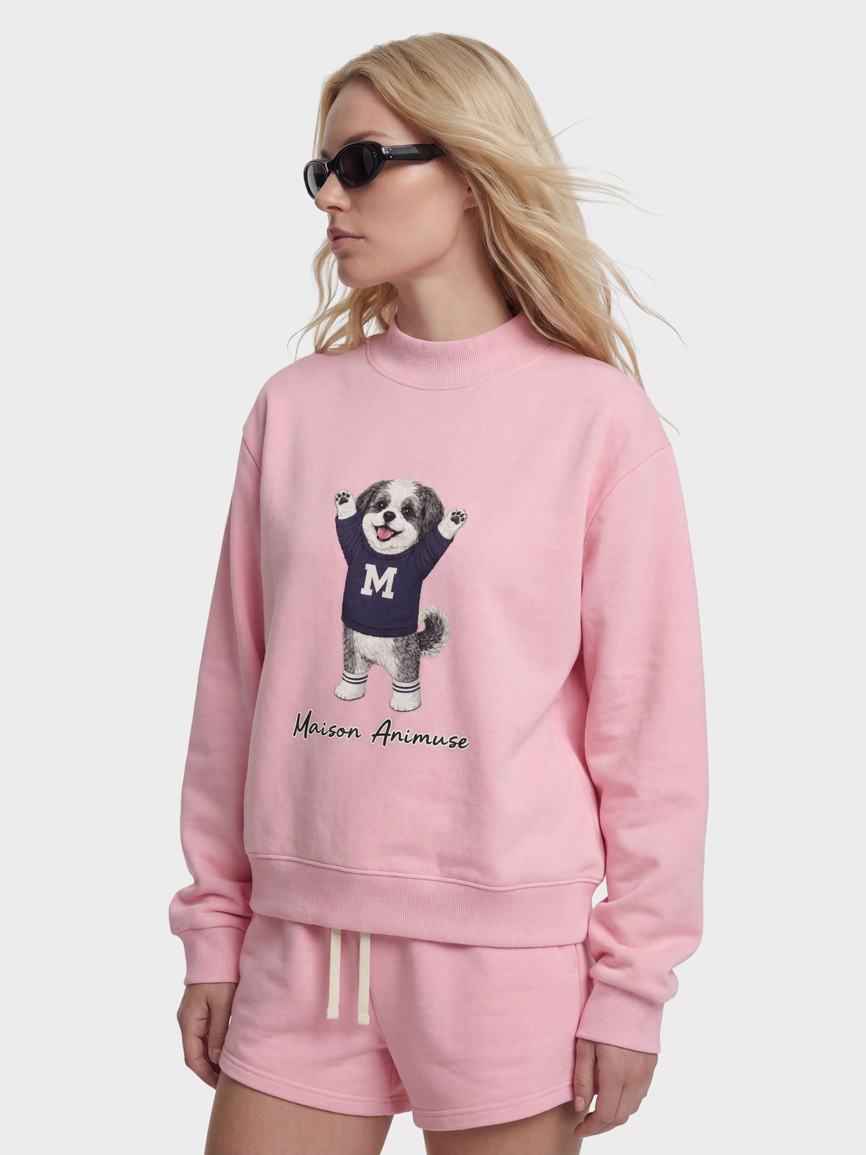 Fleece Mid-Neck Sweatshirt - Shih Tzu