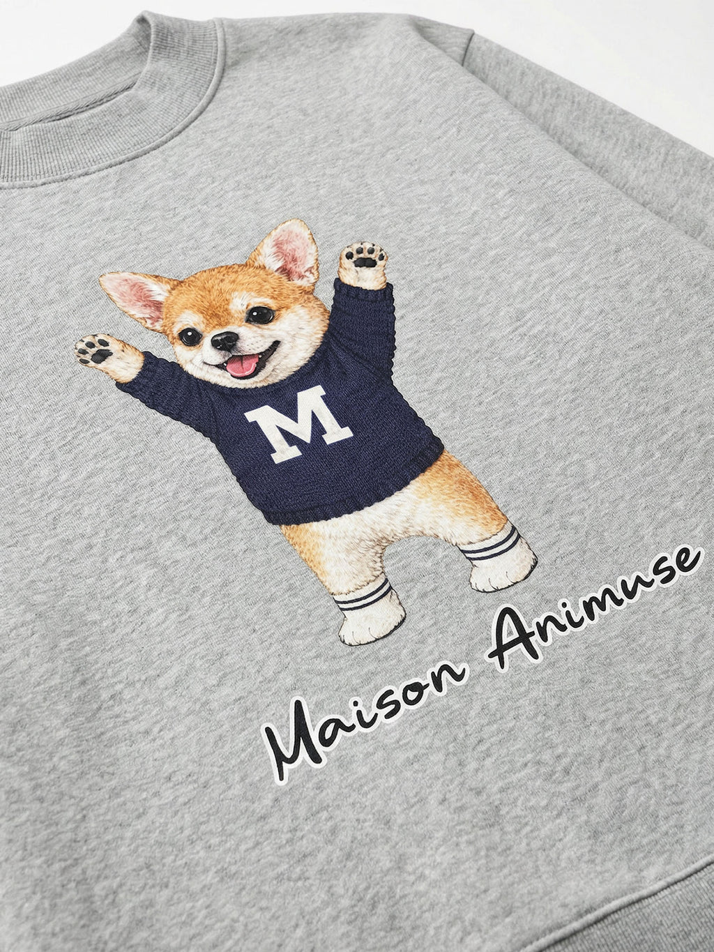 Fleece Mid-Neck Sweatshirt - Chihuahua