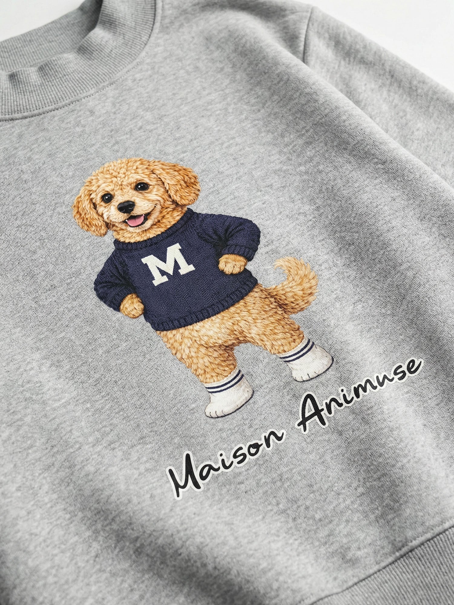 Fleece Mid-Neck Sweatshirt - Goldendoodle
