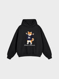 Unisex Fleeced Boxy Fit Hoodie - Shiba Inu