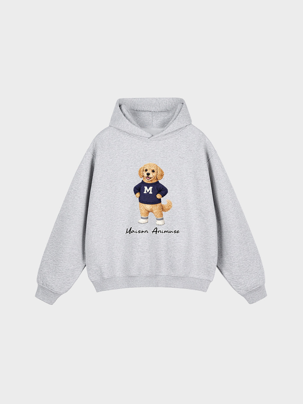 Unisex Fleeced Boxy Fit Hoodie - Goldendoodle