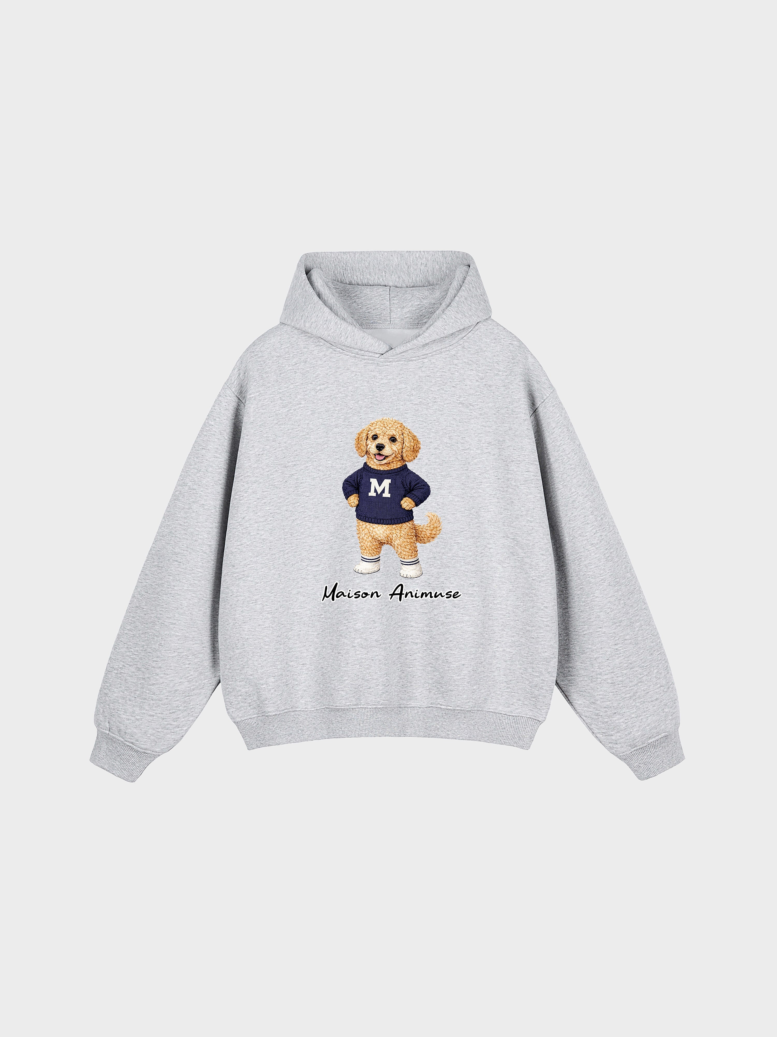 Unisex Fleeced Boxy Fit Hoodie - Goldendoodle