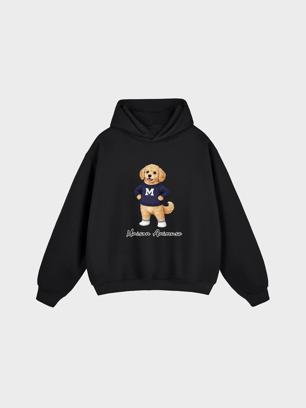 Unisex Fleeced Boxy Fit Hoodie - Goldendoodle