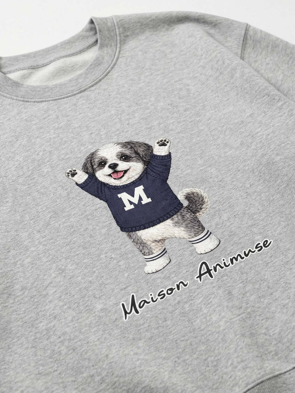 Unisex Heavyweight Cotton Sweatshirt - Shih Tzu