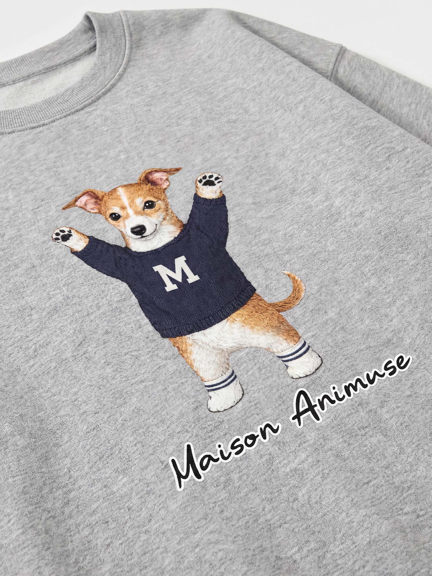 Unisex Heavyweight Cotton Sweatshirt - Italian Greyhound - Sable and White
