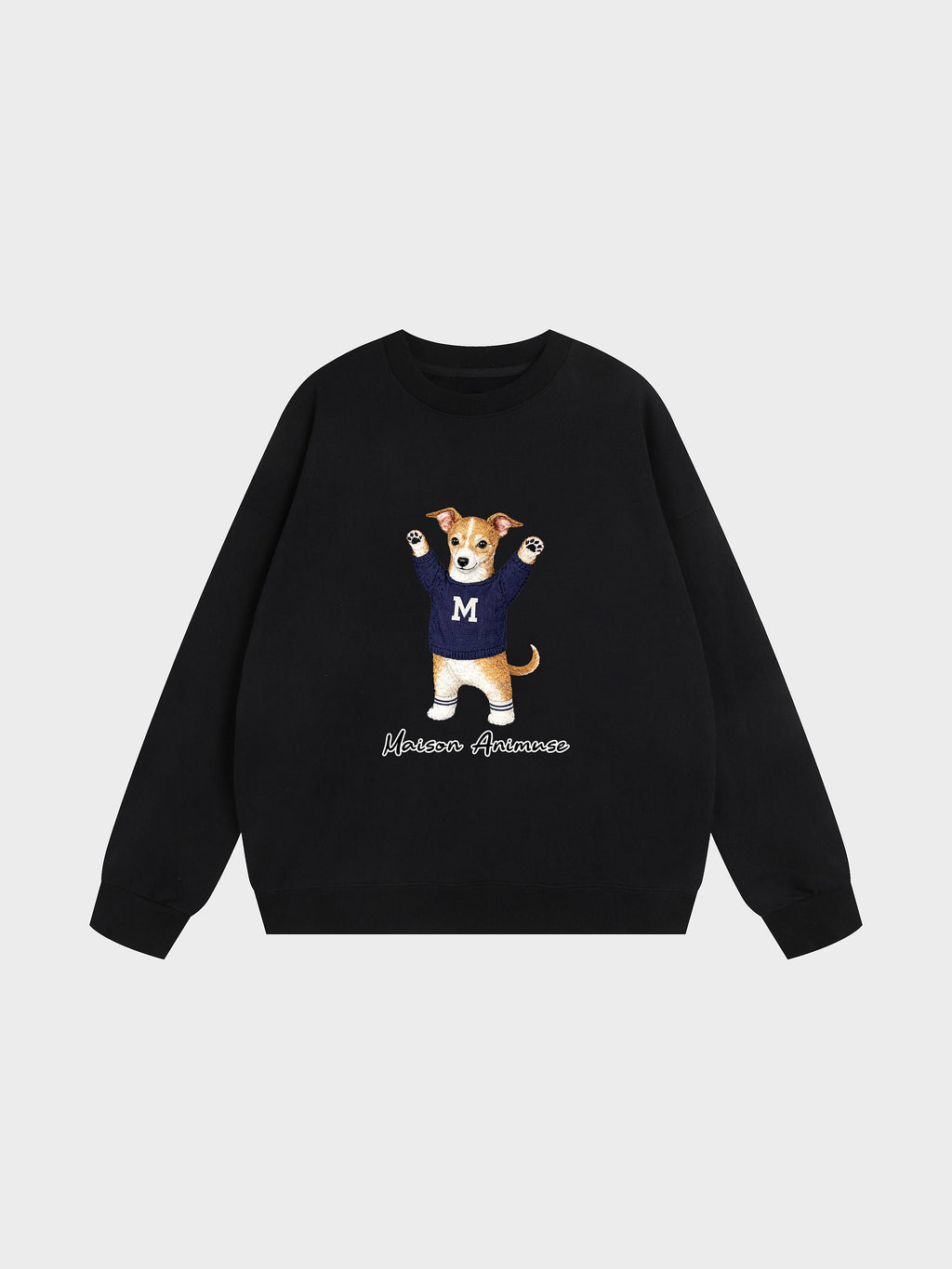 Unisex Heavyweight Cotton Sweatshirt - Italian Greyhound - Sable and White