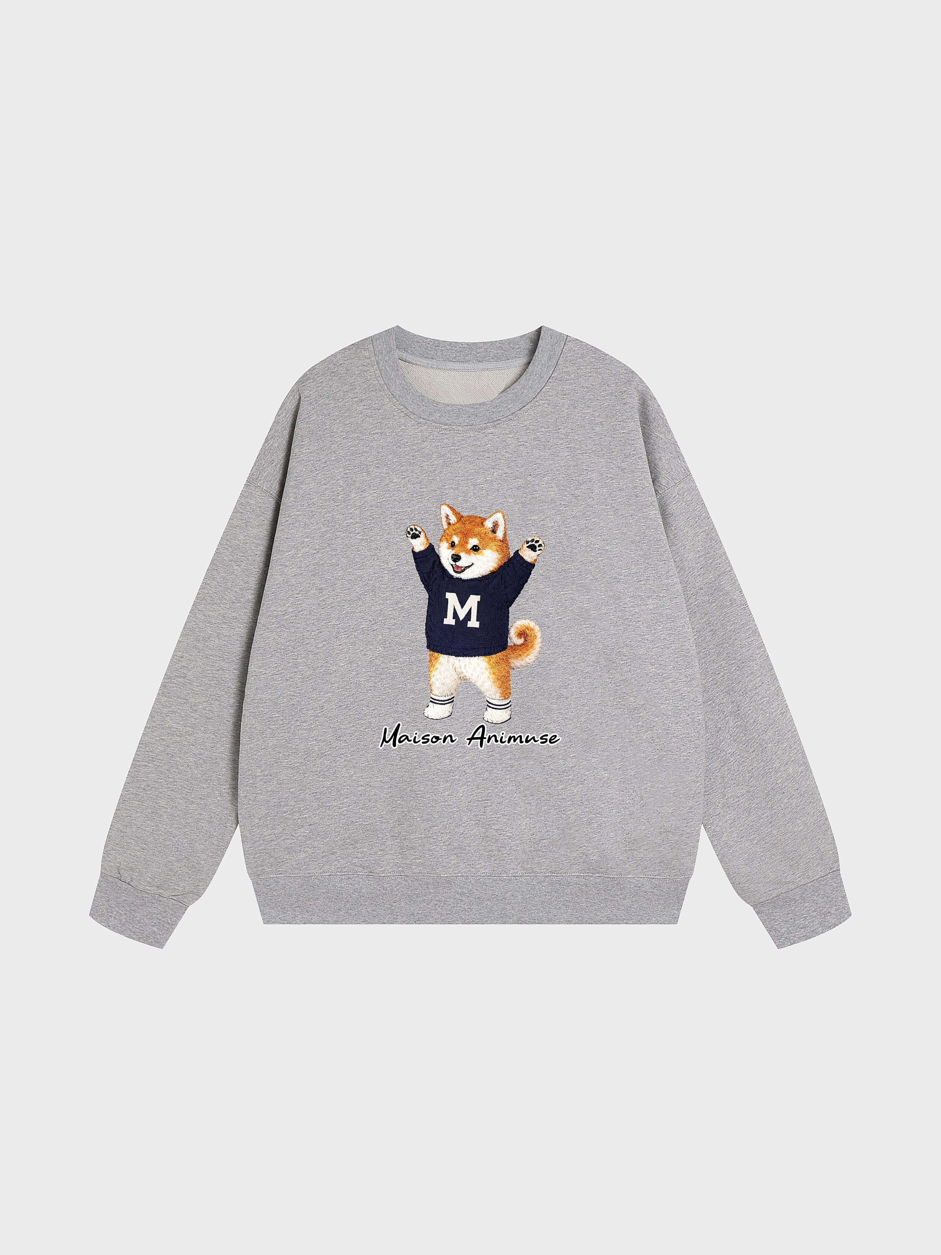 Unisex Heavyweight Cotton Sweatshirt - Shiba Inu
