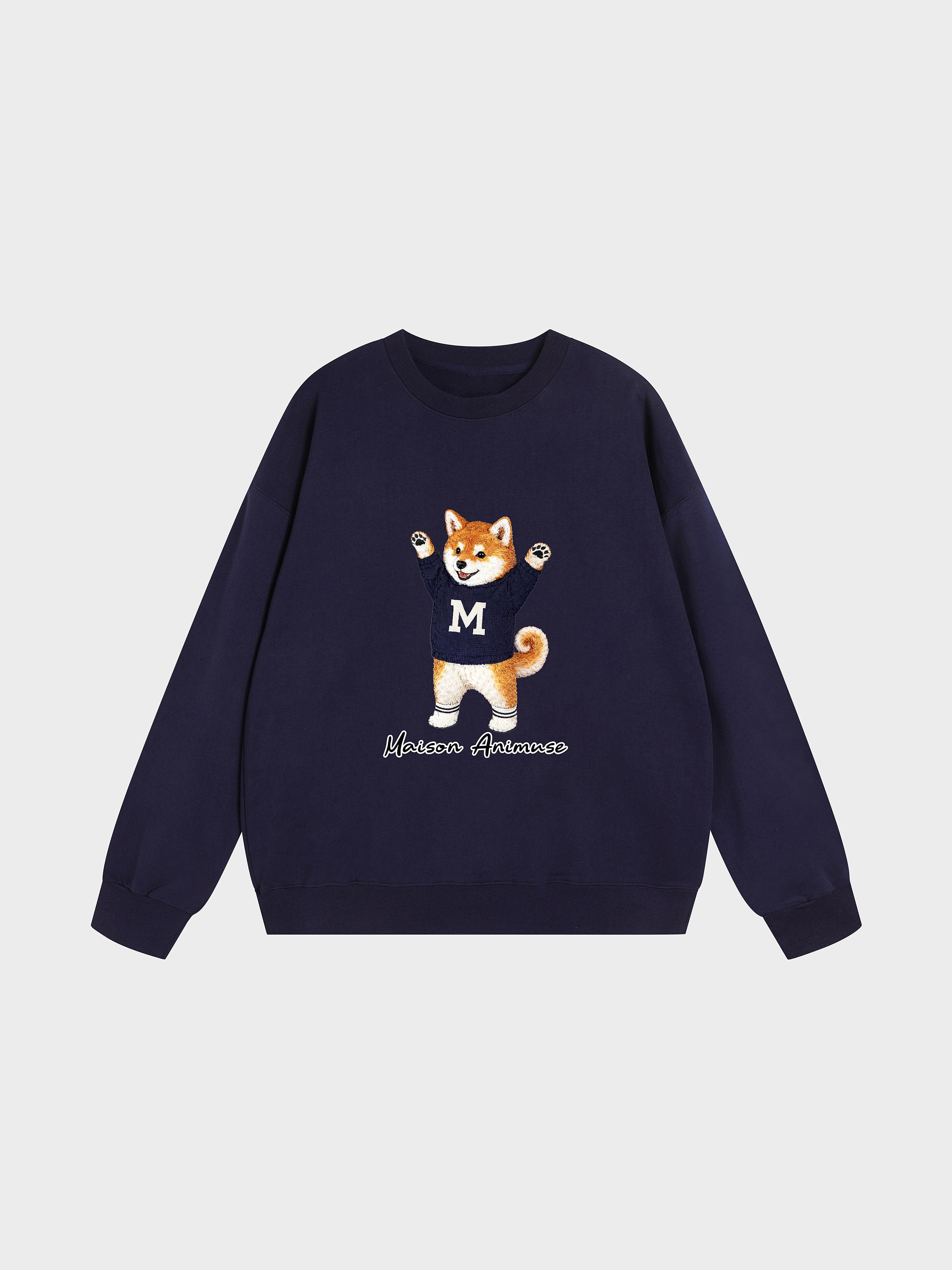 Unisex Heavyweight Cotton Sweatshirt - Shiba Inu