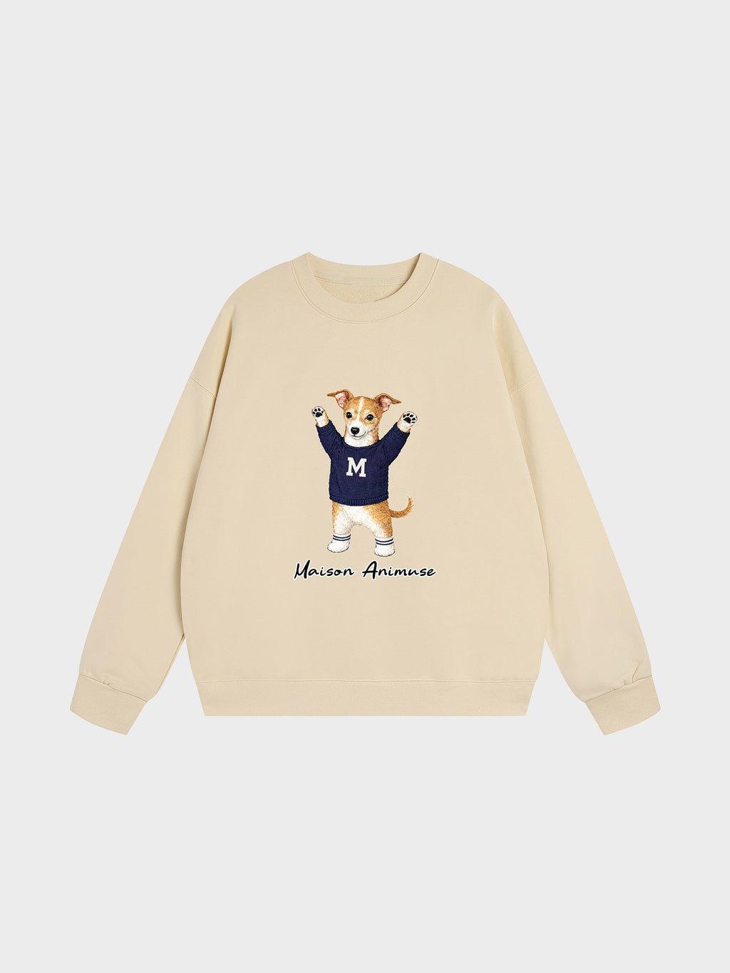 Unisex Heavyweight Cotton Sweatshirt - Italian Greyhound - Sable and White