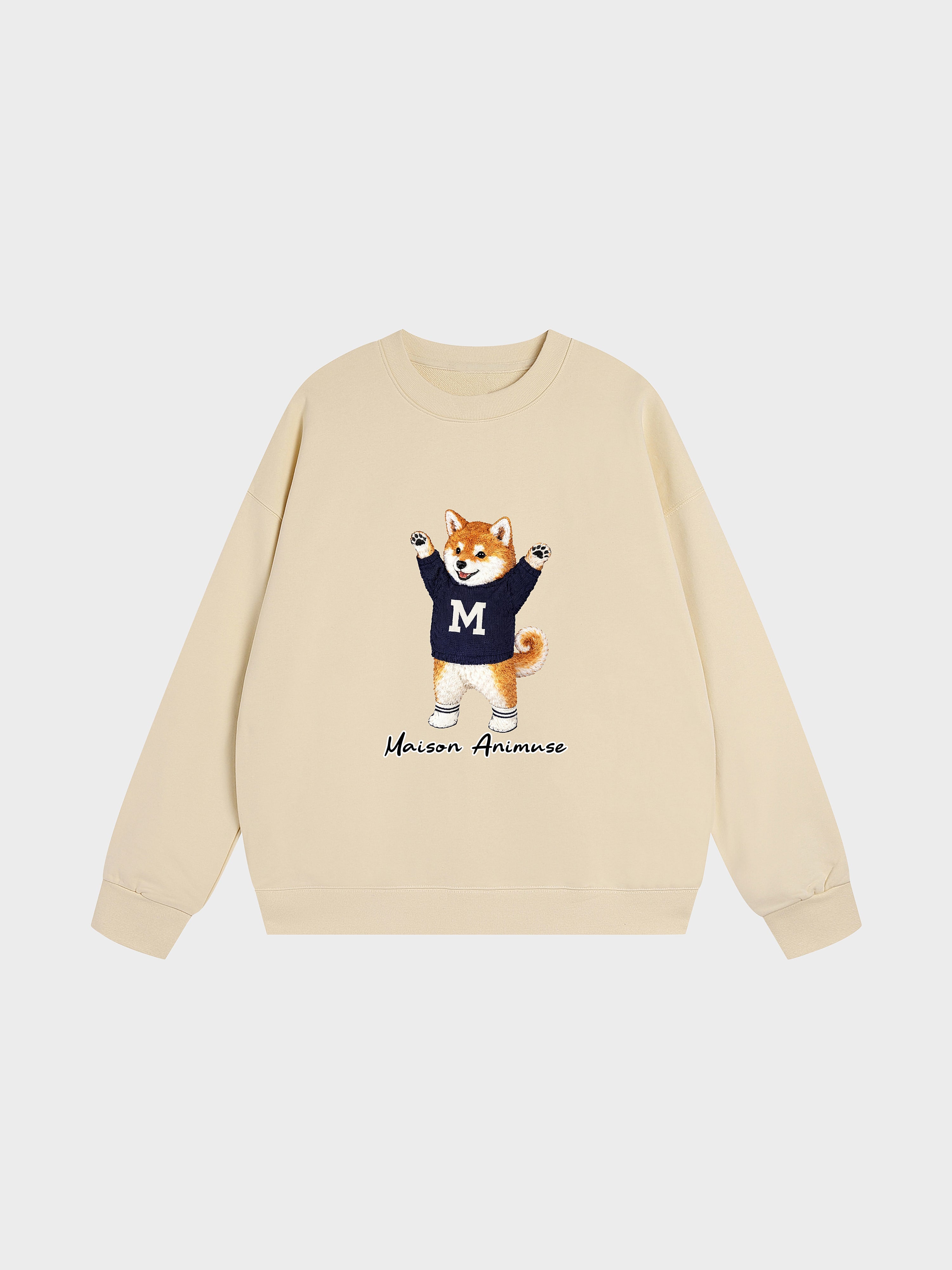 Unisex Heavyweight Cotton Sweatshirt - Shiba Inu