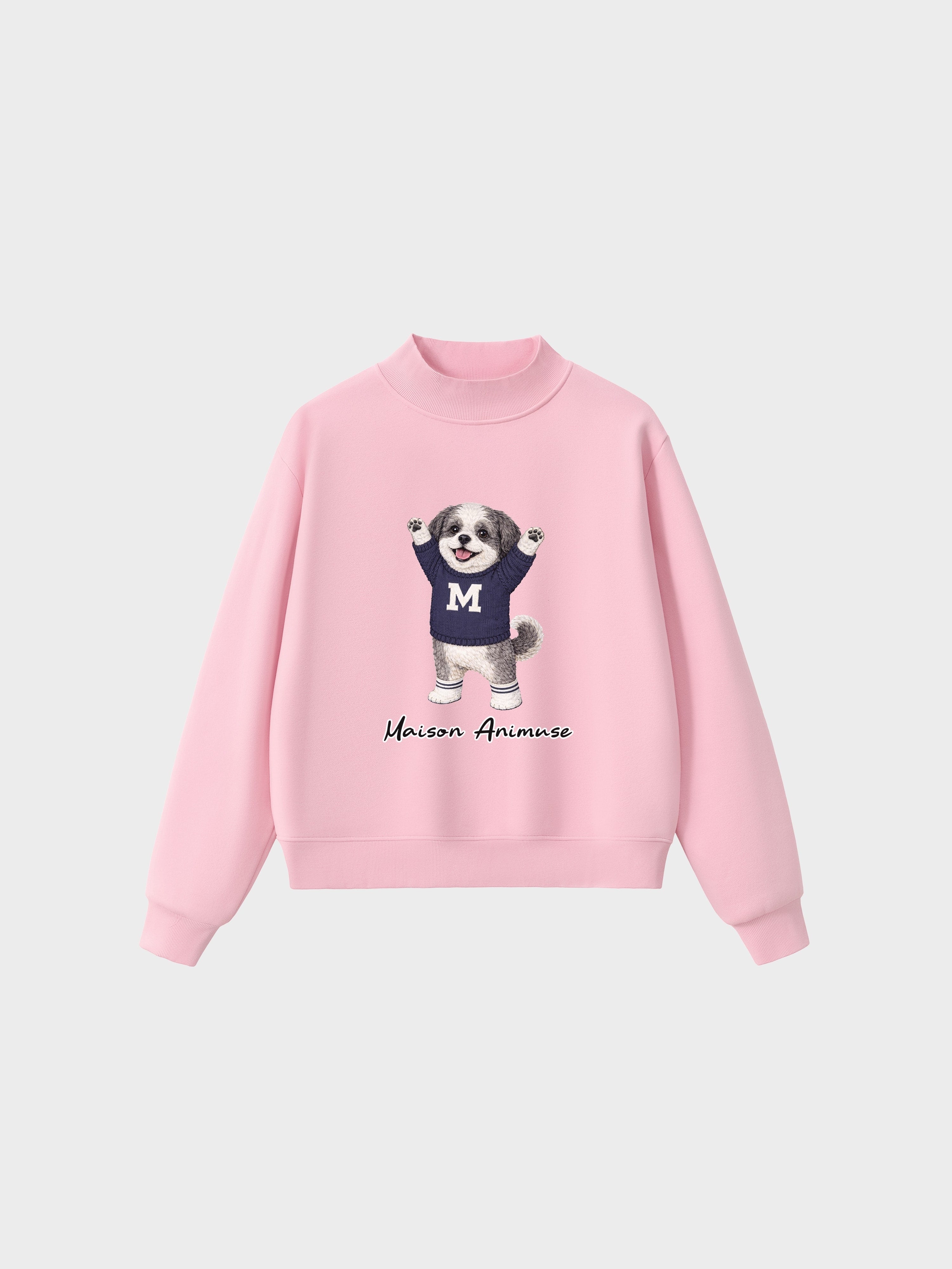 Fleece Mid-Neck Sweatshirt - Shih Tzu