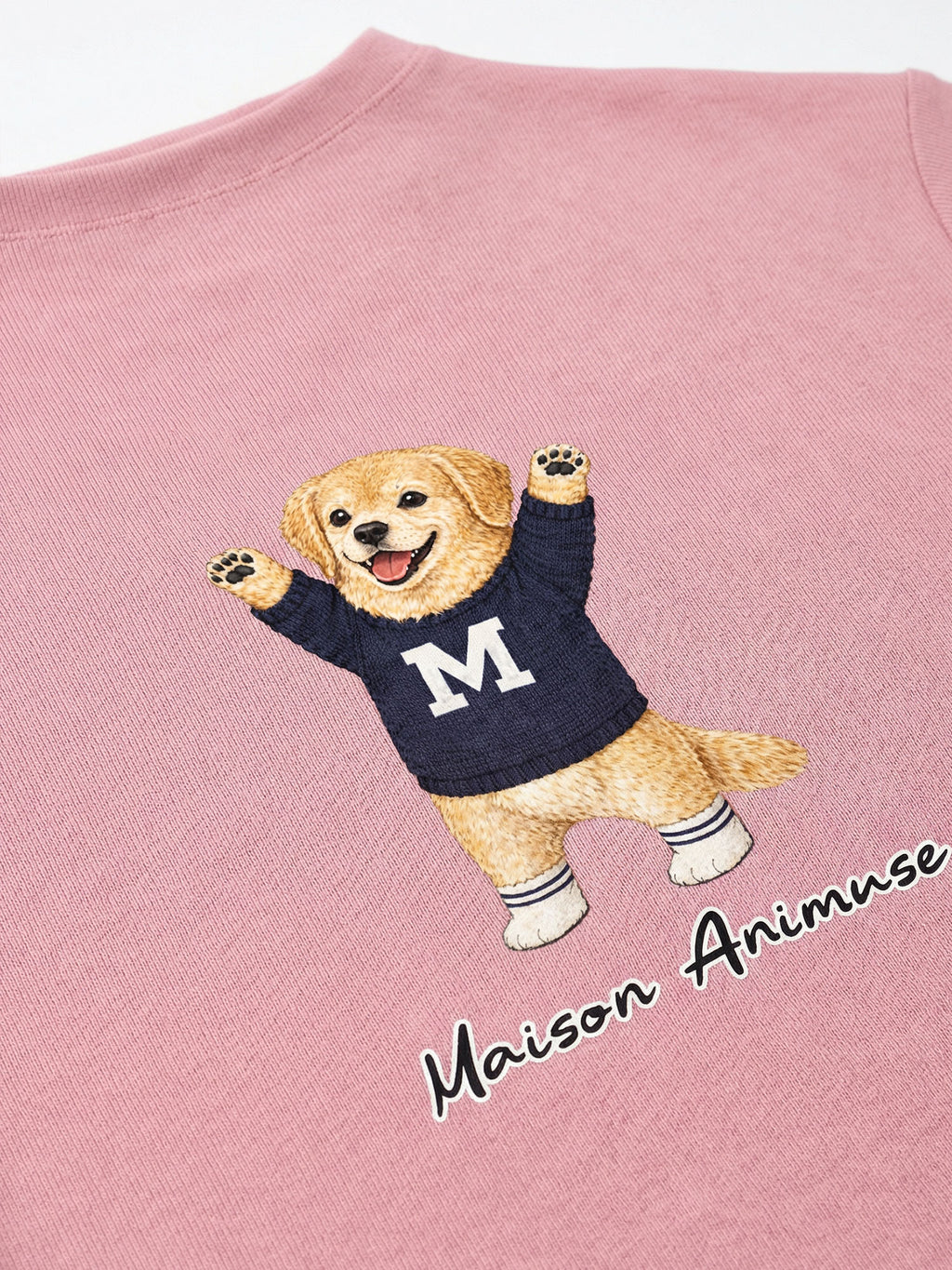 Womens Slim Fit Mid Neck T-Shirt - Golden Retriever
