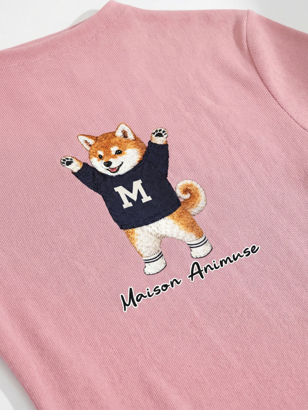 Womens Slim Fit Mid Neck T-Shirt - Shiba Inu