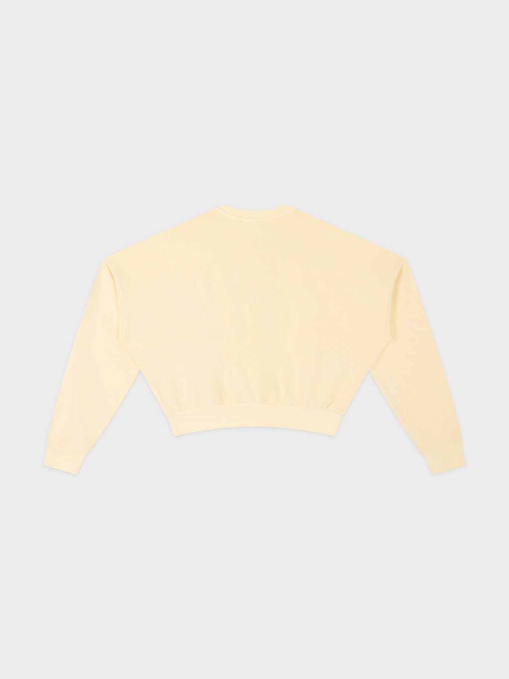 Womens Cotton Blend Cropped Crewneck Sweatshirt - Dachshund